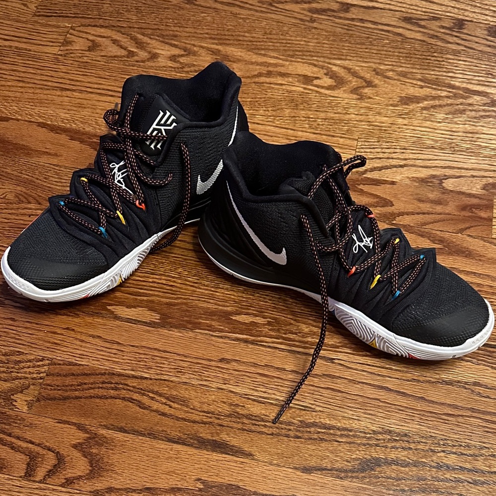 Nike Black and White Kyrie Friends collab Basketball Shoes